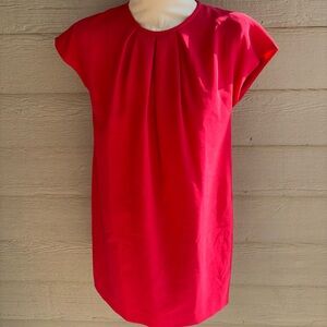 Bright Pink Kate Spade Pleated Cap Sleeve Dress size 2
